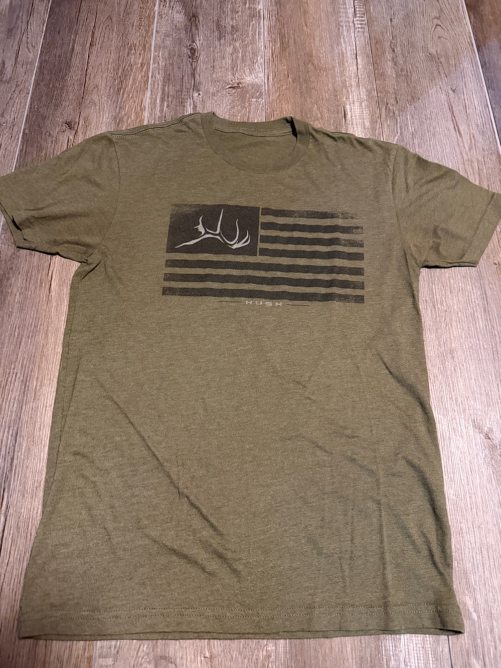 Hush Men's Olive Green Crewneck T-Shirt